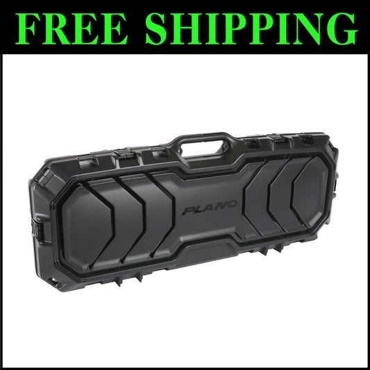 Long Gun Tactical Case - 42-Inch Black Hard Shell with Adjustable Straps