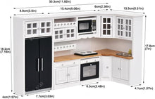 Load image into Gallery viewer, Luxurious 1:12 Scale Miniature Dollhouse Kitchen Furniture Set with Accessories
