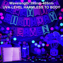 Load image into Gallery viewer, Professional 2 Pack Blacklight Flood Lights – Perfect for Parties &amp; Body Paint