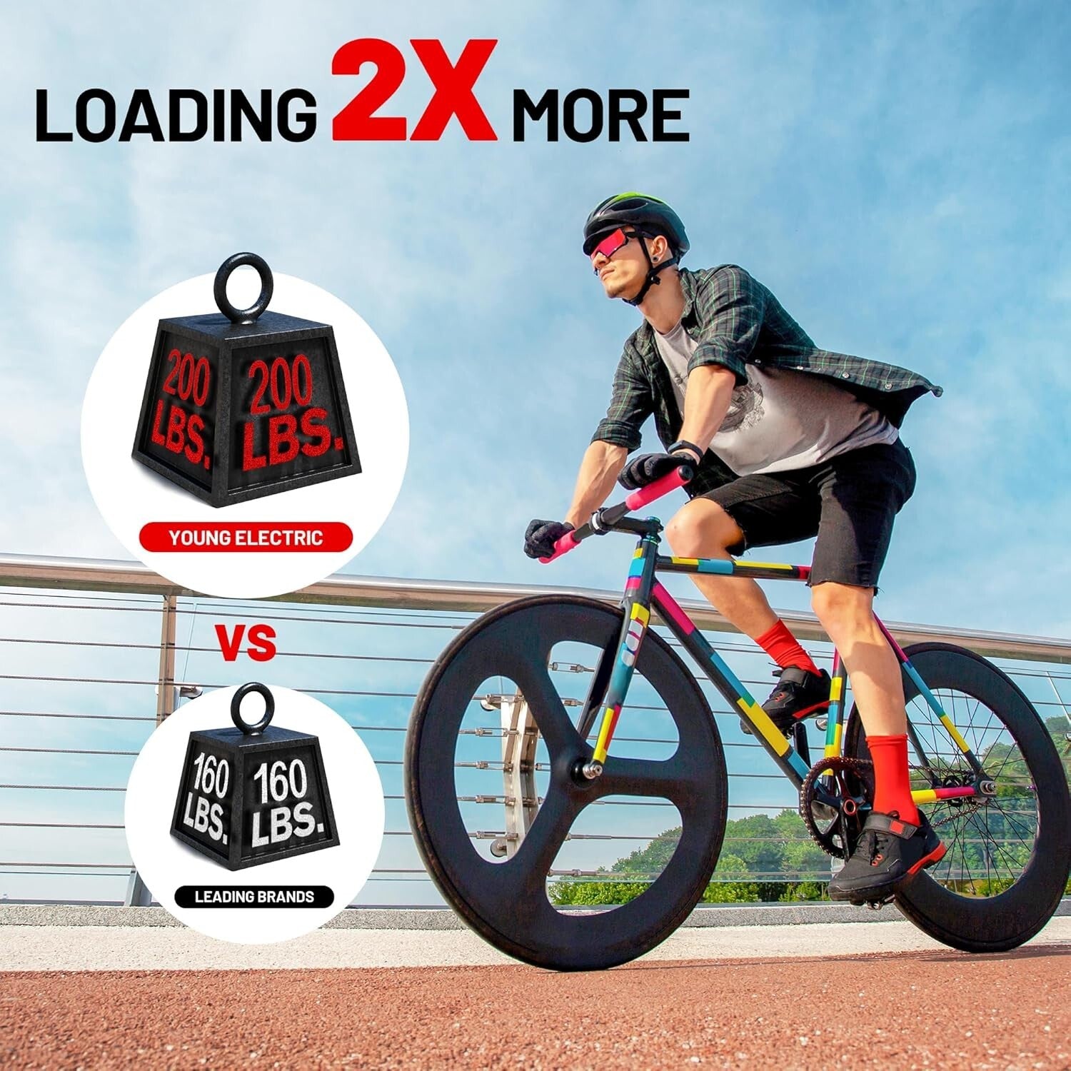 Sturdy Hitch-Mount Bike Rack for 2 Bikes - Foldable & Reflective Safety Design