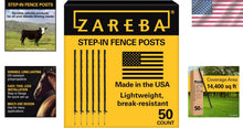 Load image into Gallery viewer, Lightweight &amp; Durable 4-Inch Step-In Fence Post - Ideal for Electric Fencing