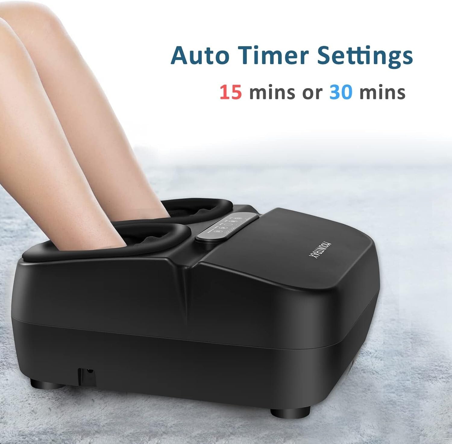 Luxurious Shiatsu Foot Massager Machine with Custom Heat & Deep Kneading Relief