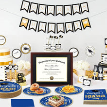 Load image into Gallery viewer, 320 Pcs Disposable Graduation Dinner Plates &amp; Napkins - Ideal for Class of 2025