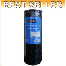 Load image into Gallery viewer, Weather Resistant Black PVC Coated Wire Mesh Fence - 24" x 50' for Gardens