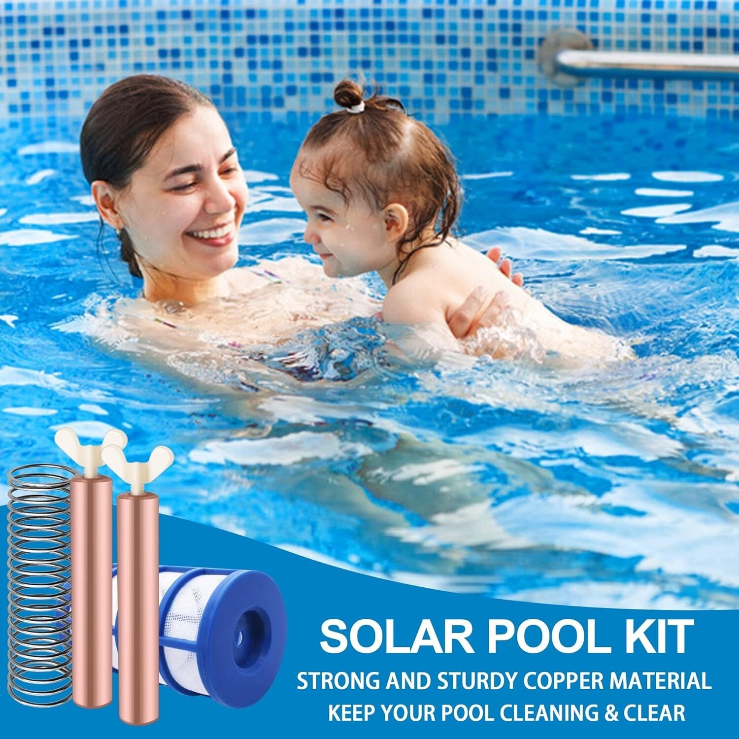 Durable 6 Pack Copper Anode Kit - 4.13inch Solar Pool Replacement Essentials