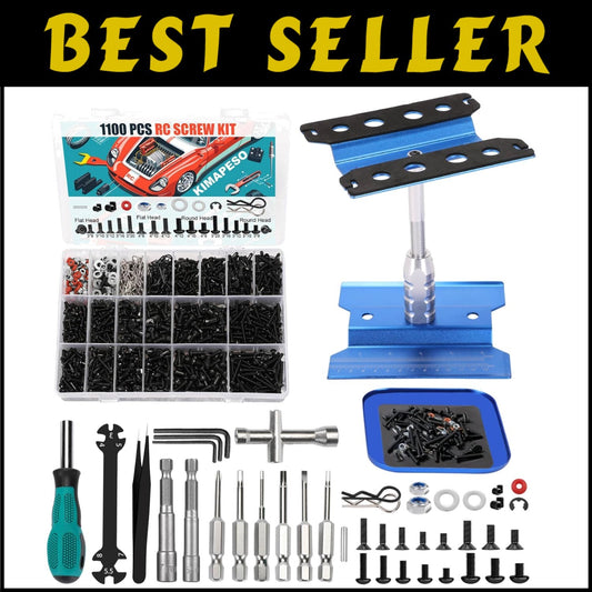 Durable Aluminum Work Stand and 1100 RC Screws for Easy Repairs & Customization