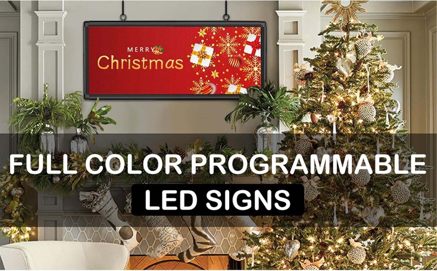 Durable Waterproof 40''x18'' Outdoor LED Advertising Board - Multicolor Display
