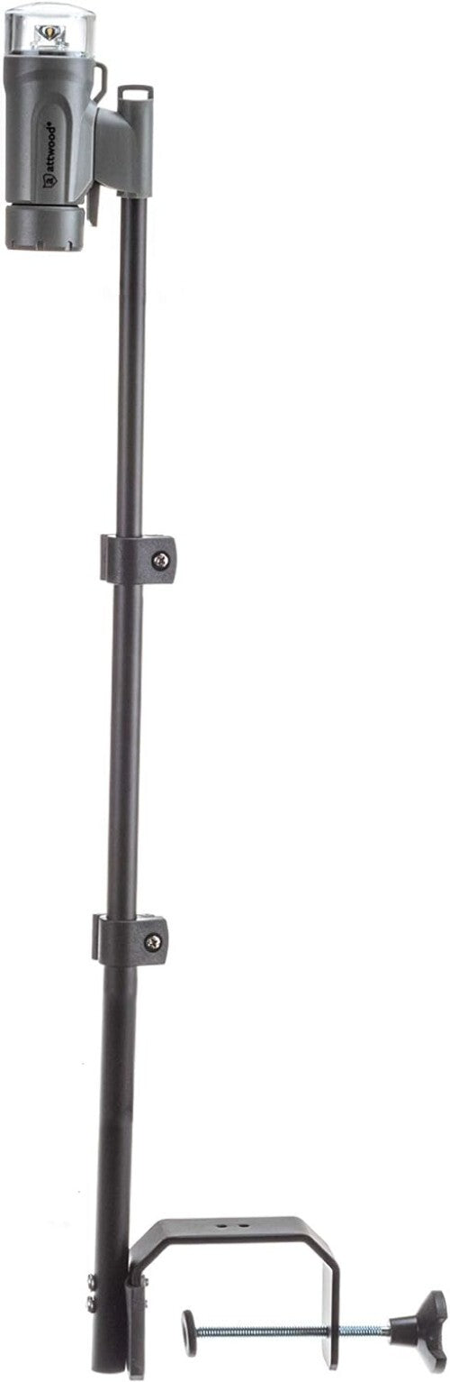 Shockproof LED Navigation Light with Telescoping Pole for Watercraft Safety