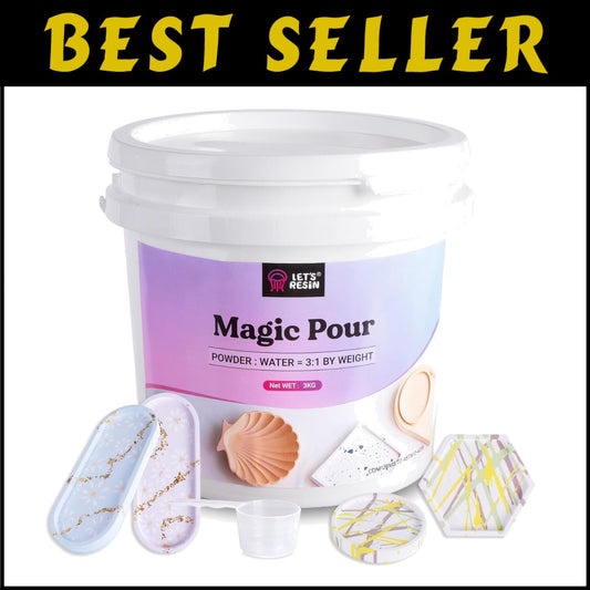Fast-Curing 3000g Casting Resin Kit for Beginners, Easy Mixing & Demolding