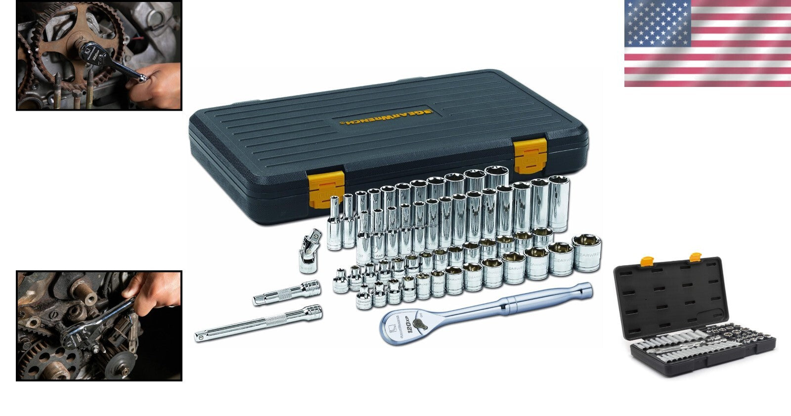 120XP 56-Piece Tool Set with 3/8" Drive - Ultimate Performance & Durability