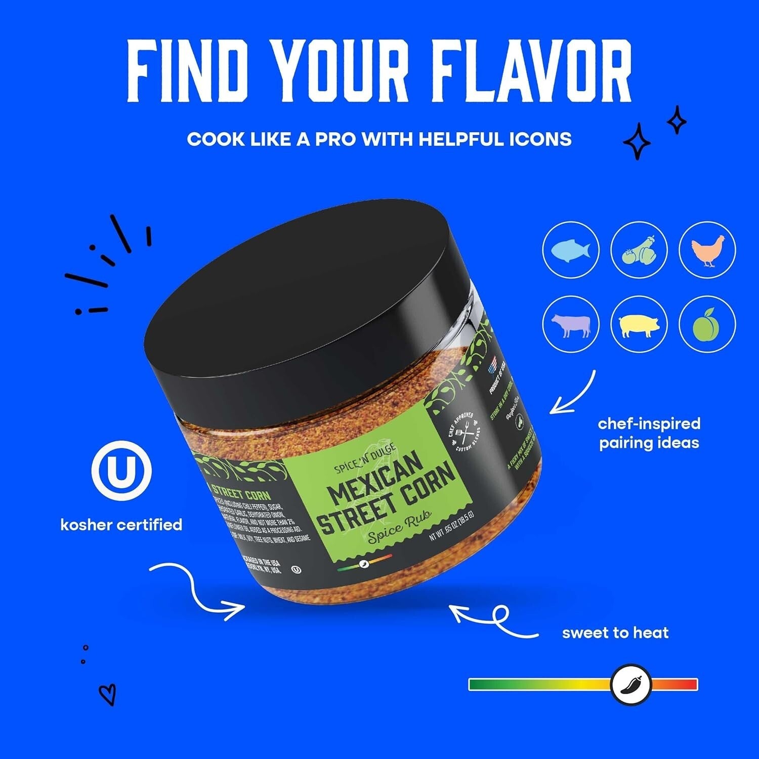 20 Bold Grill Spices & Seasonings - Unique BBQ Flavor Gift Set for All Levels