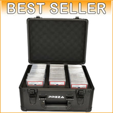 Load image into Gallery viewer, Lockable Graded Card Storage Box - Premium Holder for Trading Cards in Black