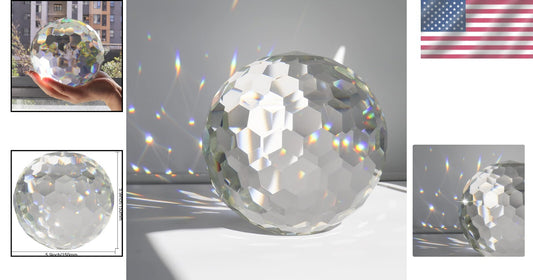 Exquisite Hanging Crystal Ball Prism - Ideal Gift for Home & Garden Decoration
