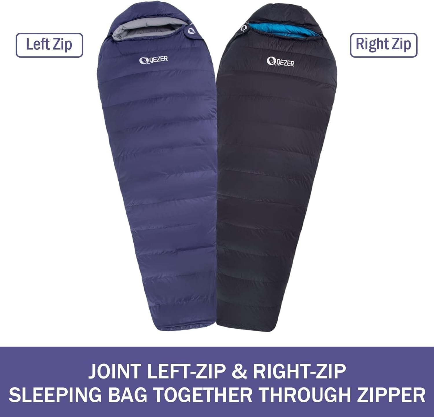 Ultralight Down Sleeping Bag for Adults - Ideal for Cold Weather Adventures