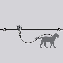 Load image into Gallery viewer, Heavy Duty 100 Feet Dog Run Cable - Outdoor Trolley Exerciser for Large Breeds