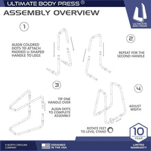 Load image into Gallery viewer, Adjustable Folding Dip Station with Angled Grips - Stable &amp; Compact Design