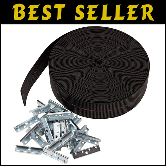 Easy DIY Replacement Webbing Kit for Sagging Lawn and Patio Furniture - 2" Wide