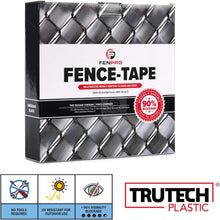 Load image into Gallery viewer, Obsidian Black 250-ft Chain Link Fence Privacy Tape - 90% Blockage &amp; Economical