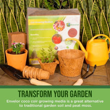 Load image into Gallery viewer, Versatile Coco Coir Potting Medium - Expands 18 Gallons for All Garden Projects