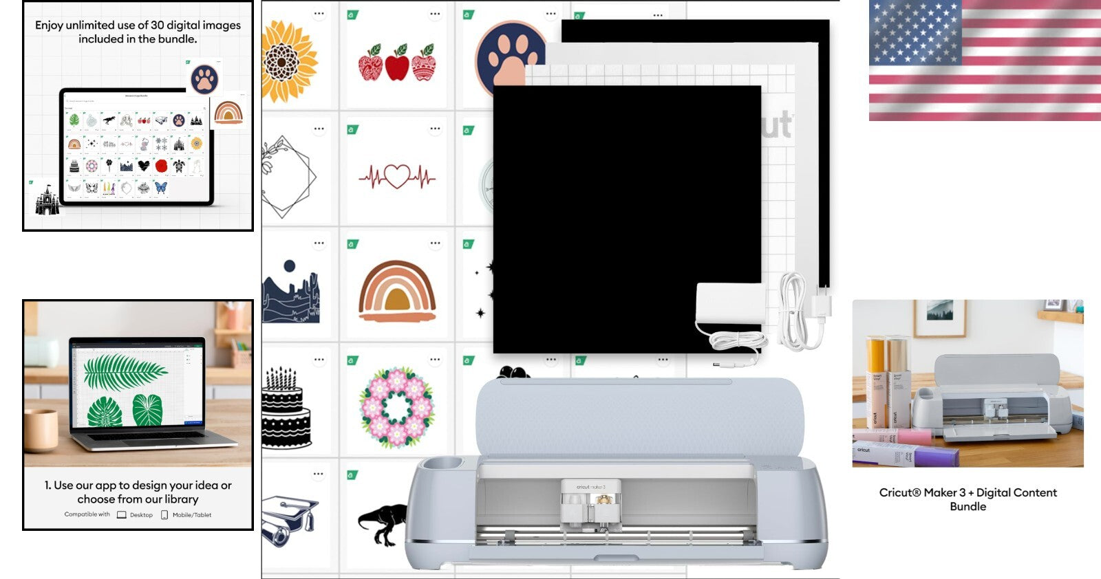 Blue Maker 3 Cutting Machine Bundle - Automatic, High Power, 12 ft Cutting