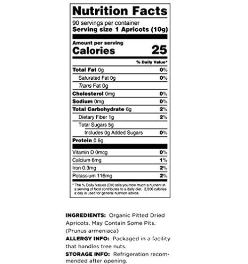 Deliciously Sweet Organic Sun-Dried Apricots 6 Lbs 3 Pack - Fiber-Rich Snack