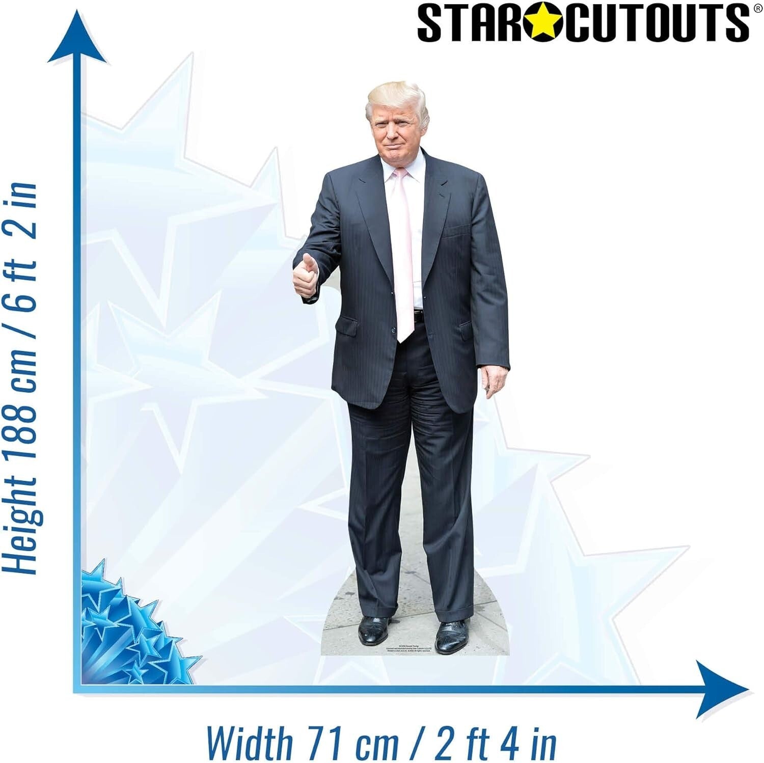 Dynamic Lifesize Trump Cardboard Cutout - Perfect for Collectors & Celebrations