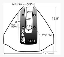 Load image into Gallery viewer, SE Sport Hydrofoil 200 - Streamlined Performance for Outboard Motors 8-40HP