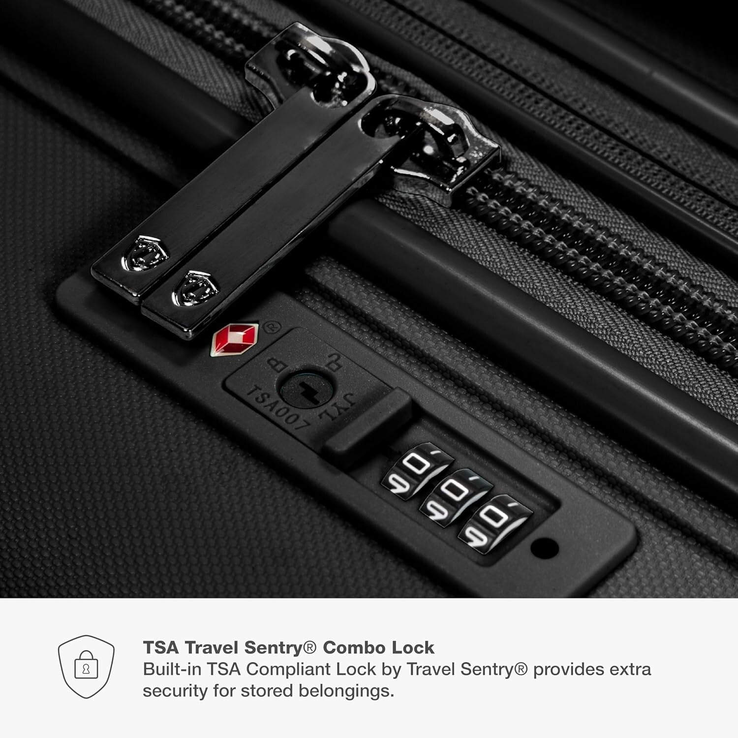 Pagosa Indestructible Hardshell 2-Piece Expandable Luggage Set with USB Ports