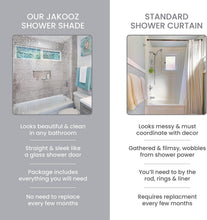 Load image into Gallery viewer, Elegant Waterproof PEVA Roll-Up Shower Curtain - Hookless &amp; Heavy-Duty 56"x95"