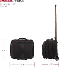 Load image into Gallery viewer, Wenger Patriot II 15.6-Inch Black Luggage with Padded Laptop Compartment