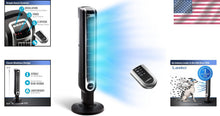 Load image into Gallery viewer, 3-Speed Oscillating Floor Fan with Timer &amp; Convenient Remote Control - Black