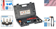 Load image into Gallery viewer, Comprehensive PEX Expansion Tool Kit with Auto Rotation for Secure Plumbing