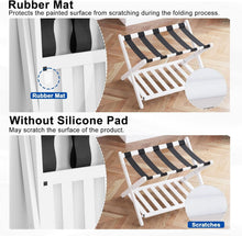 Load image into Gallery viewer, Elegantly Foldable Bamboo Luggage Rack with Upgraded 5 Nylon Straps, 1 Pc