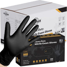 Load image into Gallery viewer, Disposable Nitrile Gloves - 6-Mil Heavy-Duty, Hypoallergenic &amp; Food-Grade Safety