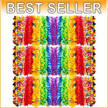 Load image into Gallery viewer, Hawaiian Lei Bulk - Vibrant Silk Flower Necklaces for Tropical Luau Parties