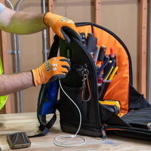 Load image into Gallery viewer, Tradesman Pro Tool Backpack with Molded Bottom, 27 Pockets &amp; Headlamp Bracket