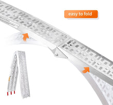 Load image into Gallery viewer, Professional-Grade Aluminum Ramps - 7.5 FT, 750 Lbs Each with Rubber Tips