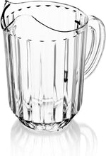 Load image into Gallery viewer, Large Capacity 60 oz Clear Plastic Pitchers for Restaurants - 12 Count