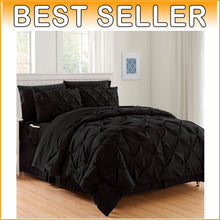 Load image into Gallery viewer, Full/Queen Luxury 8-Piece Comforter Set with Pocketed Sheets - Effortlessly Soft