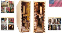 Load image into Gallery viewer, Intricate DIY Book Nook Kit for Adults - LED Light &amp; Decorative Bookend Insert