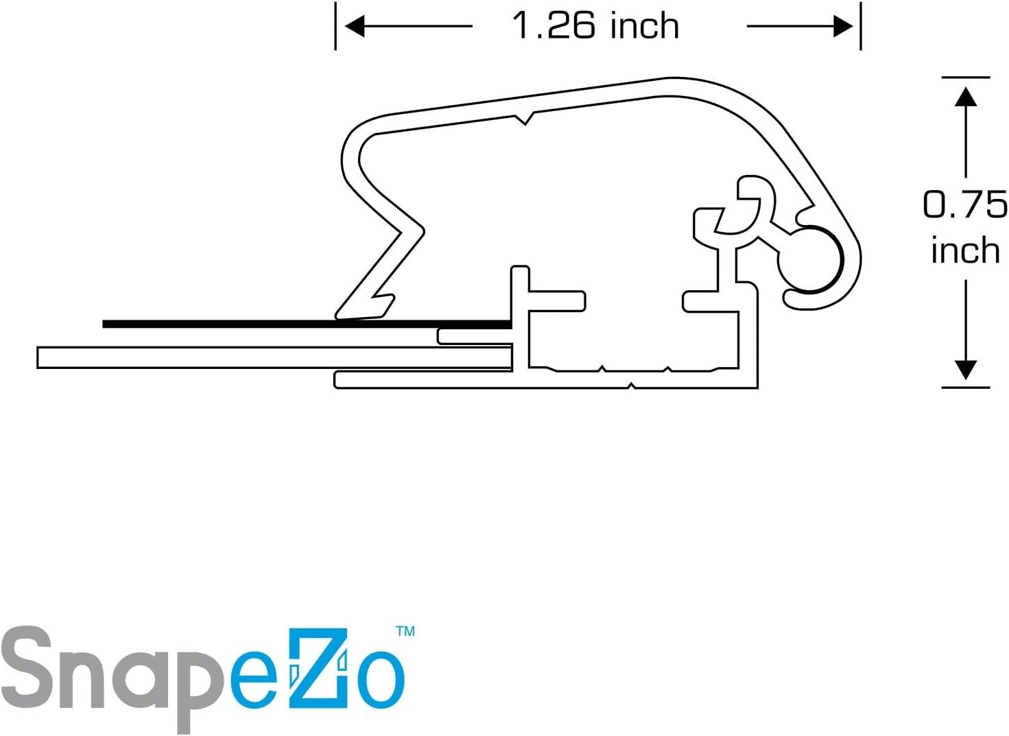 Stylish Front-Loading 36x48 Poster Frame - Silver Aluminum for Modern Displays
