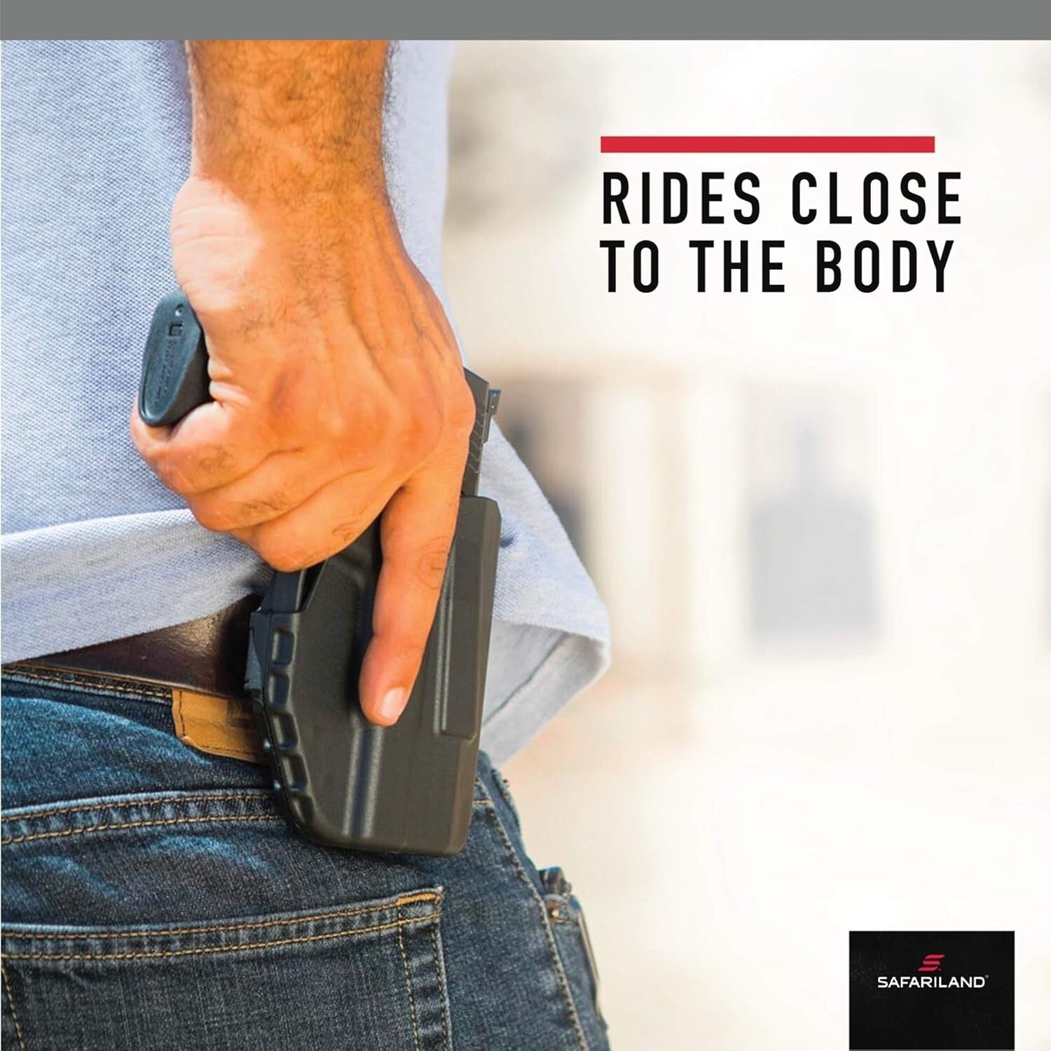 Safariland 6378 ALS Right-Hand Holster with Paddle & Belt Loop - STX Plain Black