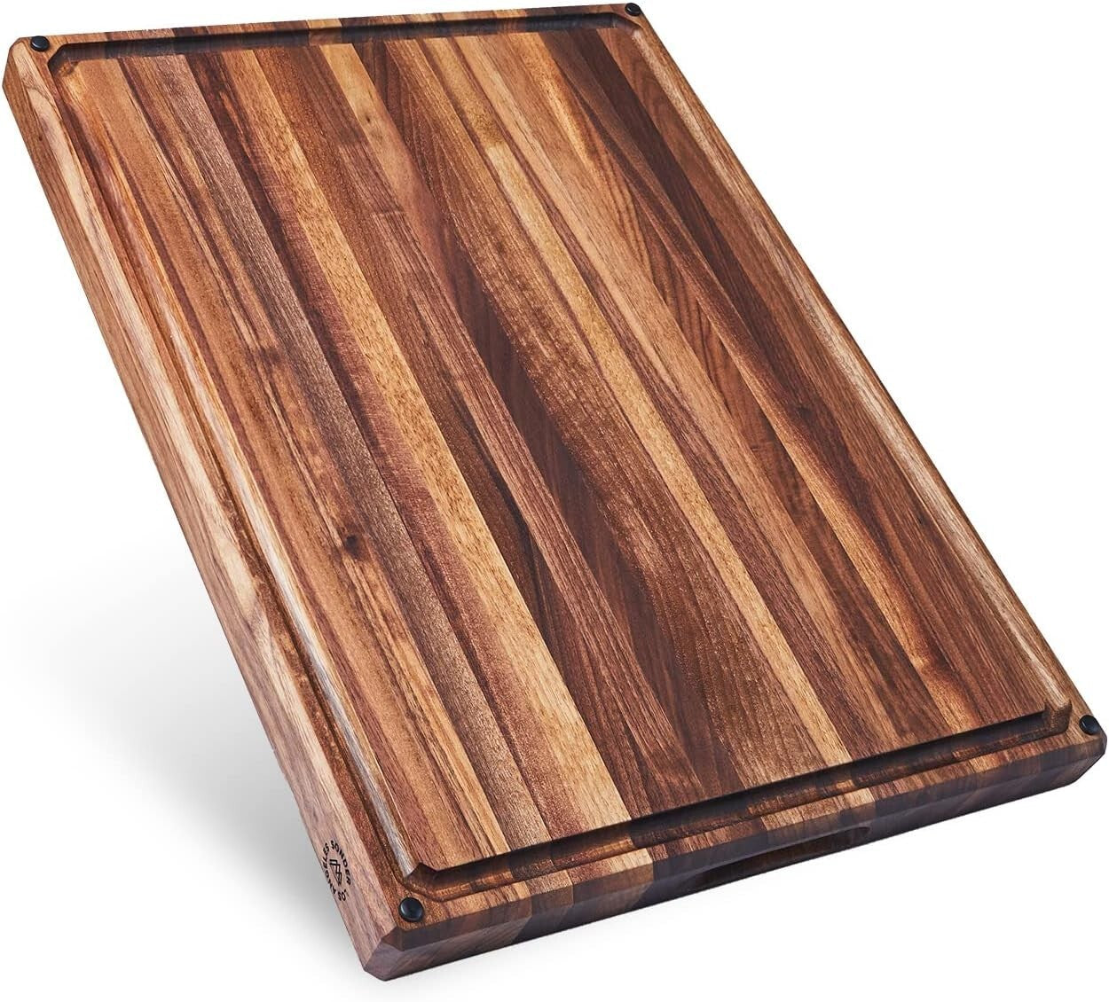 Functional 20x15 in Walnut Cutting Board with Juice Groove for Hassle-Free Prep
