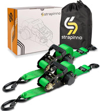 Load image into Gallery viewer, Adventure-Ready 5,000 lbs Ratchet Tie-Down Straps with Weather-Resistant S-Hooks
