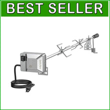 Load image into Gallery viewer, Effortless BBQ Rotisserie Kit for All Gas Grills - 110V Motor &amp; 45" Spit Rod