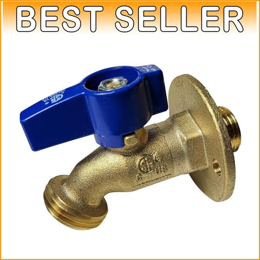 Easy-Install Brass Hose Bibbs 1/2 in MPT/Sweat & 3/4 in GHT - 1/4 Turn Operation