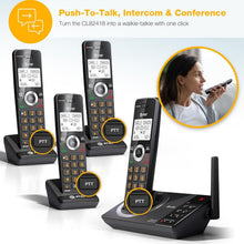 Load image into Gallery viewer, Long-Range 4-Handset Cordless Home Phone with Smart Call Blocker &amp; Speakerphone