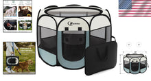 Load image into Gallery viewer, Portable Indoor/Outdoor Pet Playpen for Dogs, Cats, and Small Animals - Grey