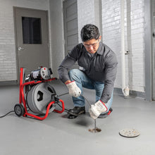 Load image into Gallery viewer, K-400 Heavy-Duty 120-Volt Drain Cleaner with Integrated Transport Cart &amp; Tools
