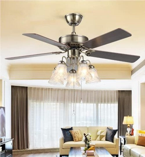 Clear & Frosted Glass Ceiling Fan Light Covers - Pack of 4, Transitional Style